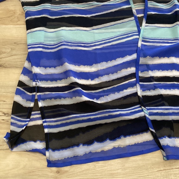Easywear by Chico’s Womens Sheer Cover. Swimsuit coverup. Cardigan open front - Picture 9 of 12